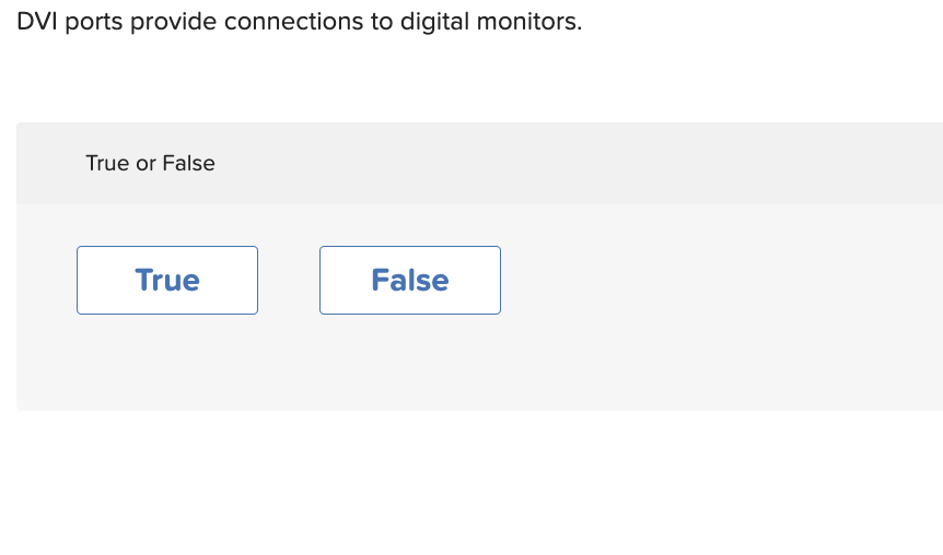 DVI ports provide connections to digital