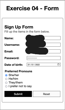 Recreate the following table below using HTML and