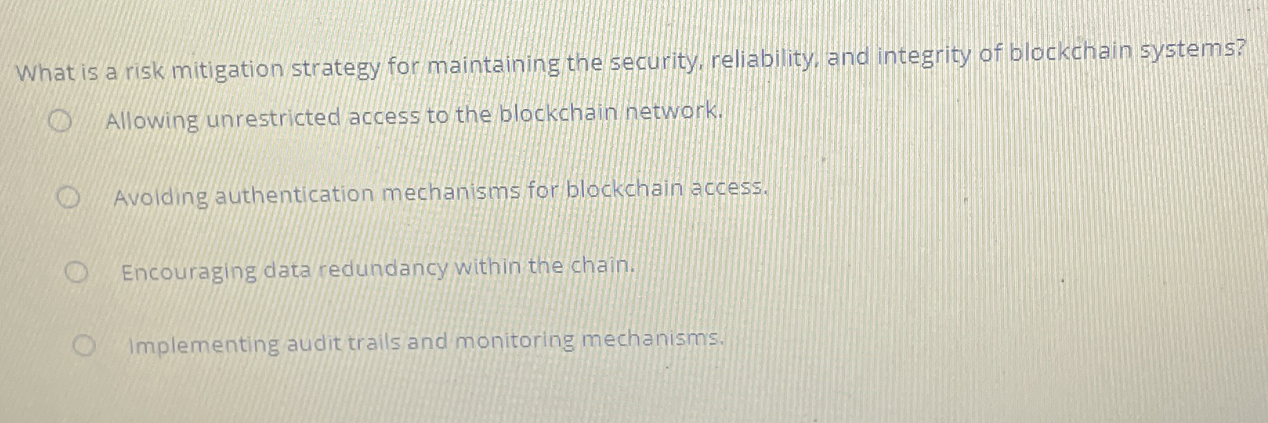 What is a risk mitigation strategy for