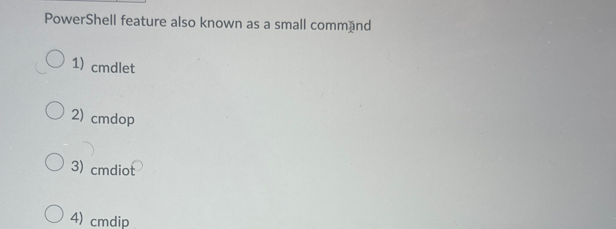 PowerShell feature also known as a small commind