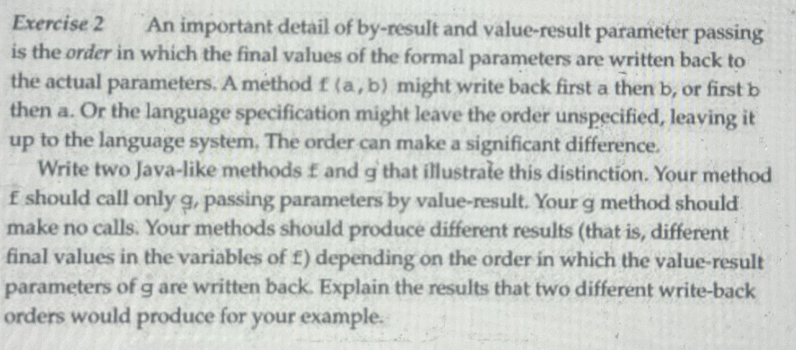 Exercise 2 An important detail of by - result and