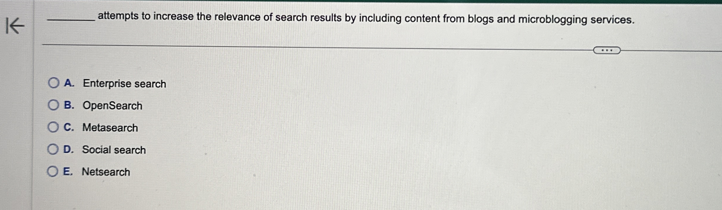 K attempts to increase the relevance of search