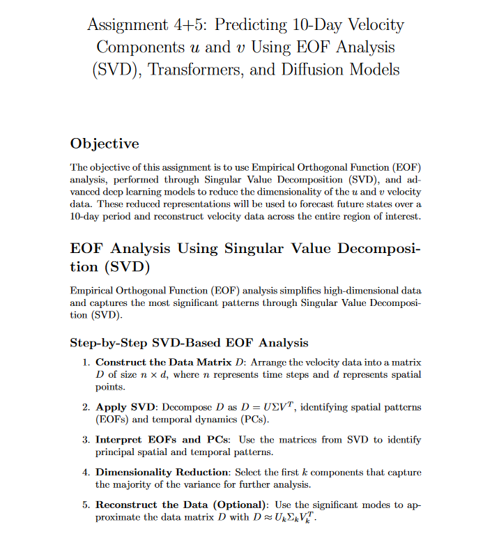 Assignment 4 + 5 : Predicting 1 0 - Day Velocity