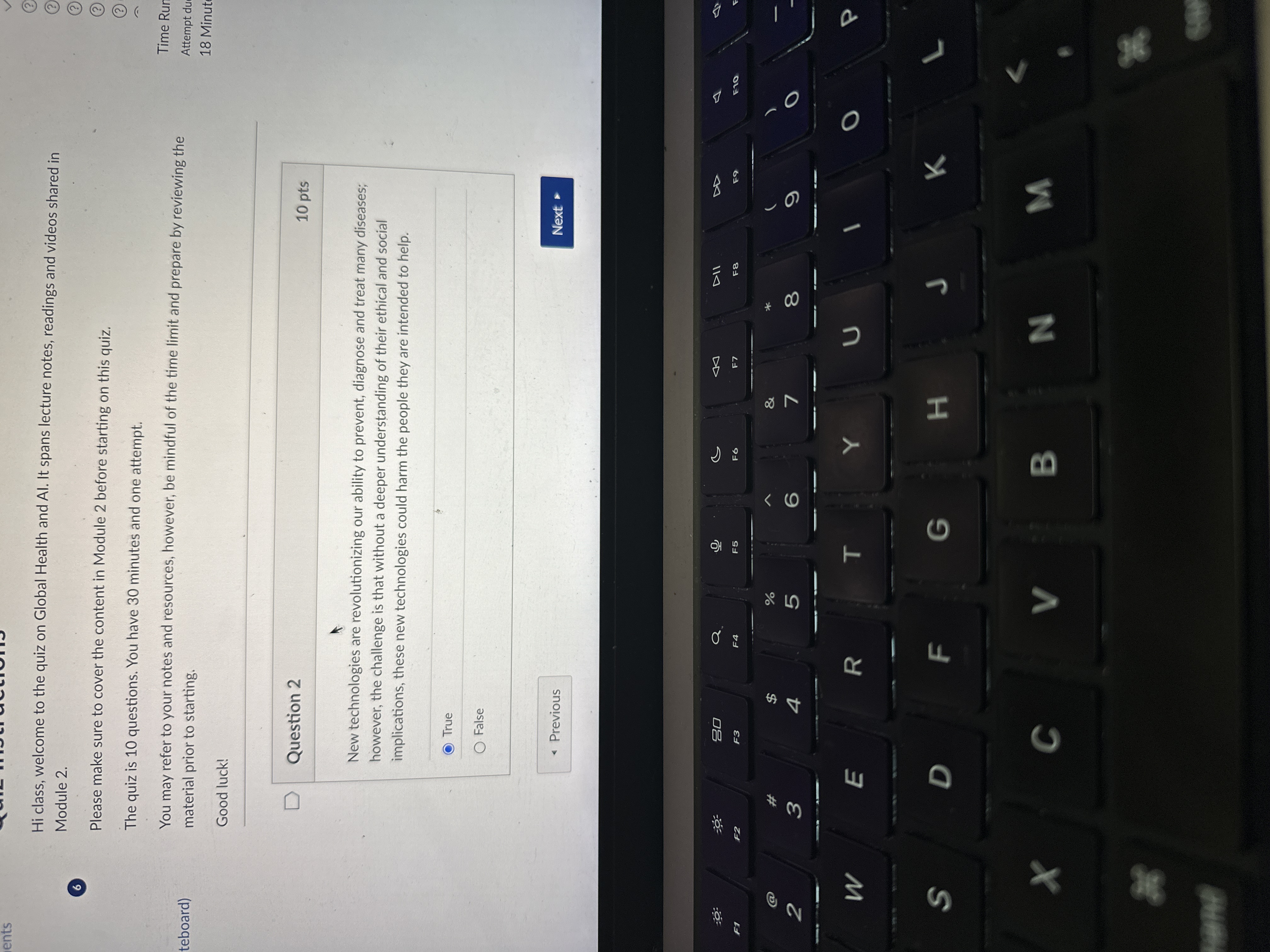 Question 2 New technologies are revolutionizing