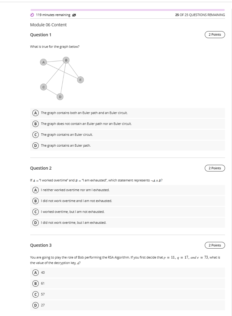 Module 0 6 Content Question 1 What is true for
