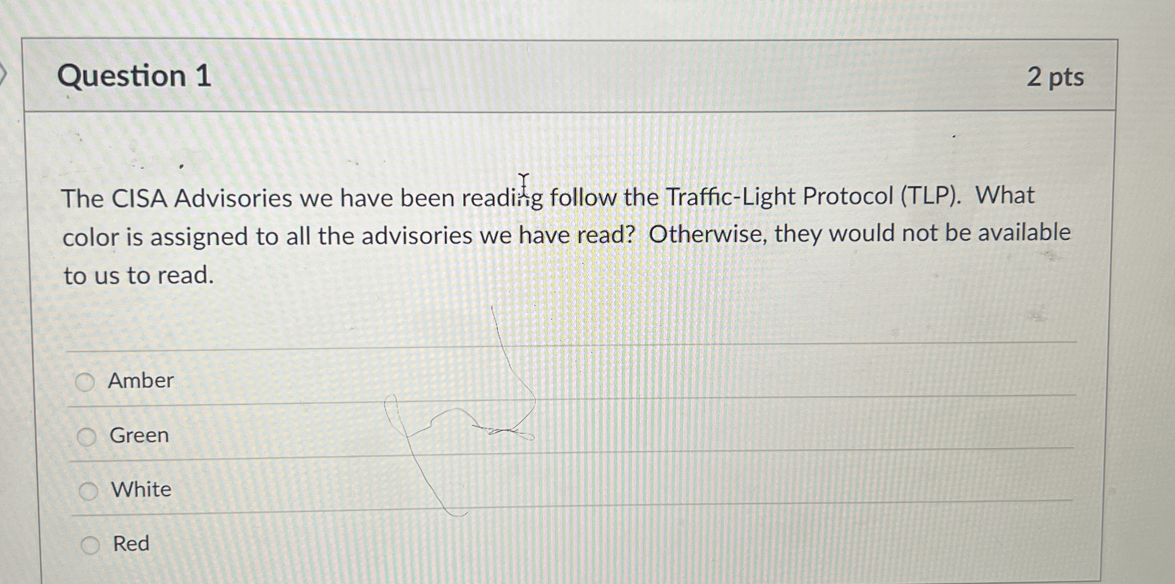 Question 1 The CISA Advisories we have been