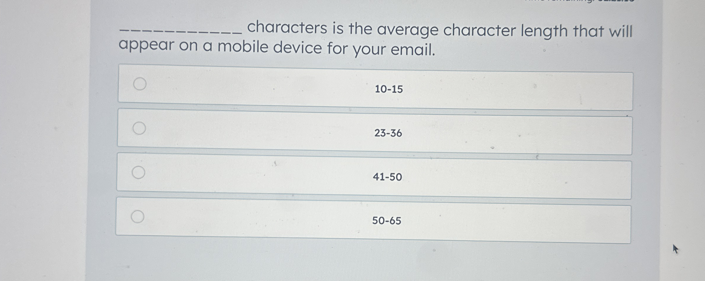 characters is the average character length that
