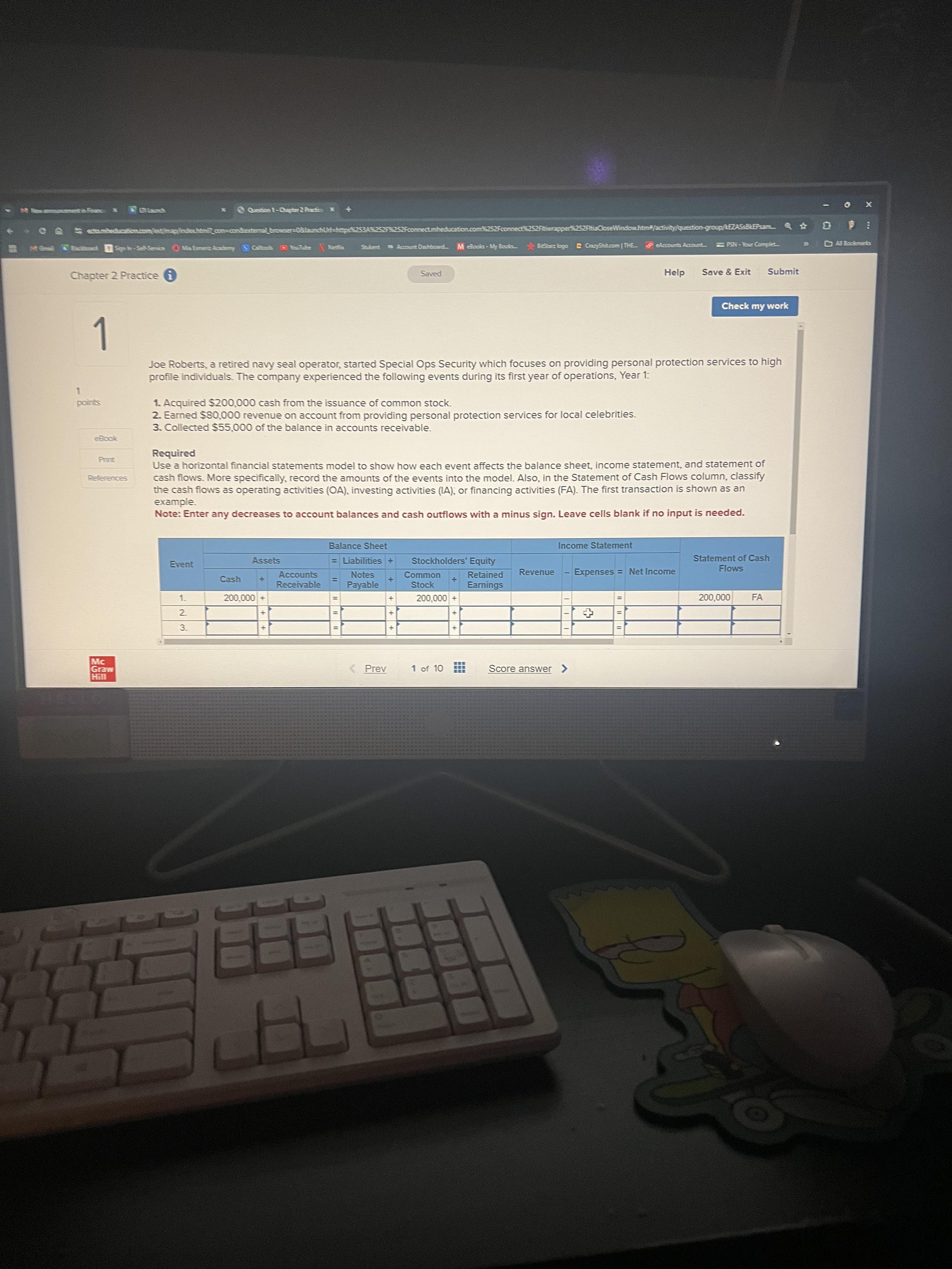 Question 1-Chapter 2 Practice X + Q Sextambeducation.com/ext/map/indexhtml con-con&external browser=0&launchUrl=https% & Signte-Self