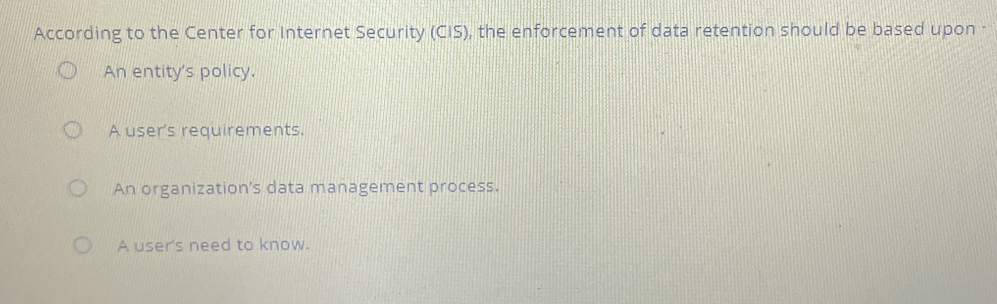 According to the Center for Internet Security (