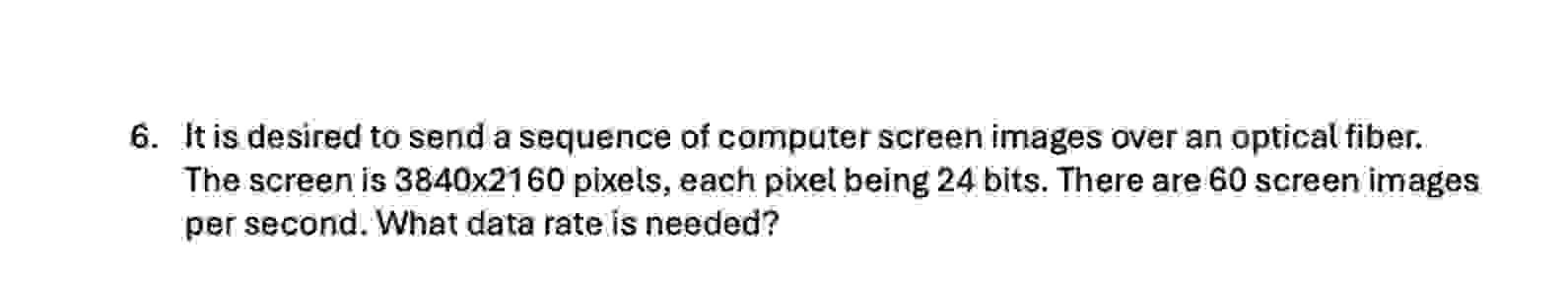 It is desired to send a sequence of computer