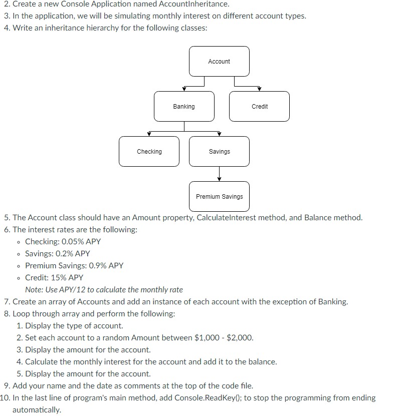 2 . Create a new Console Application named