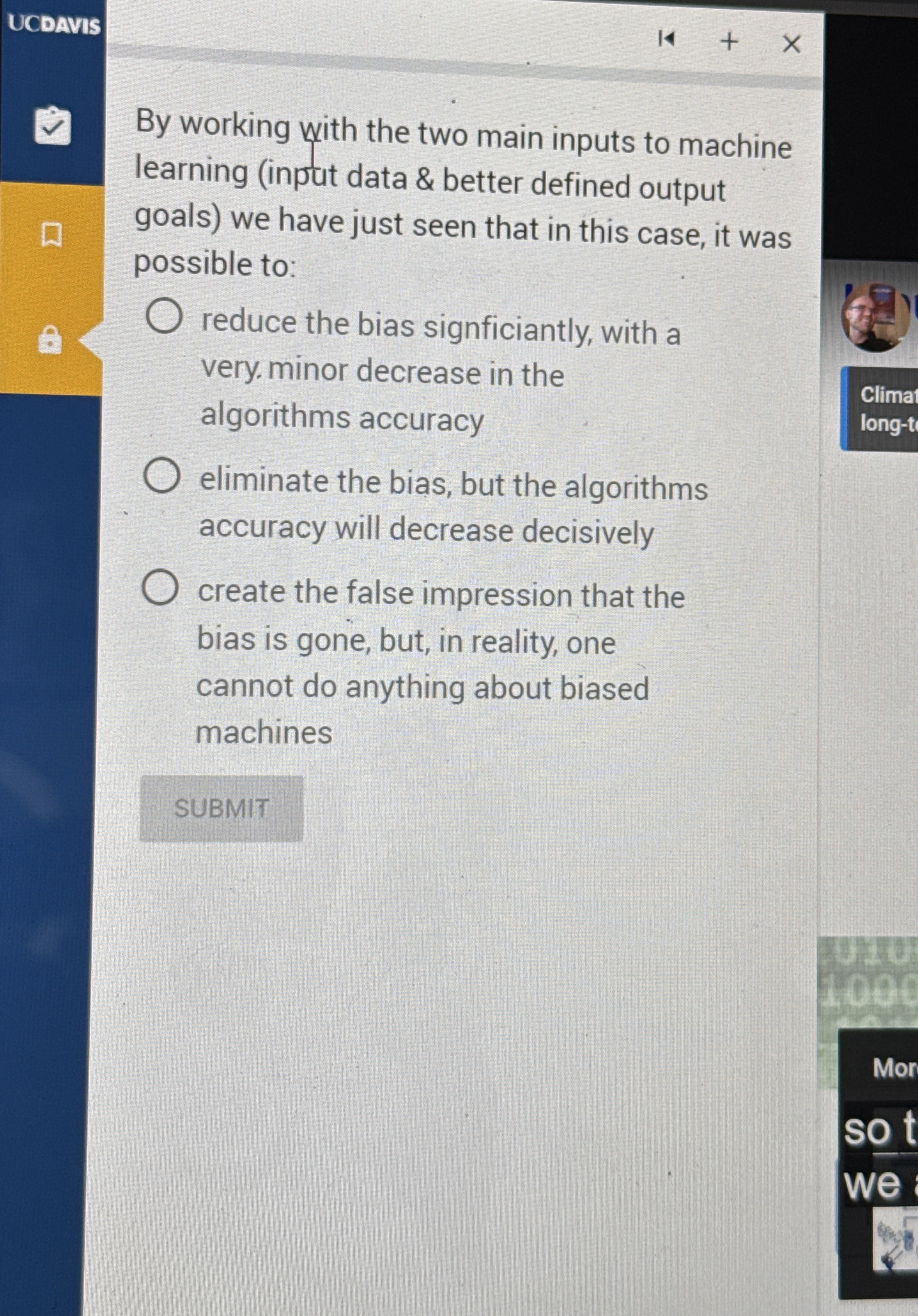By working with the two main inputs to machine
