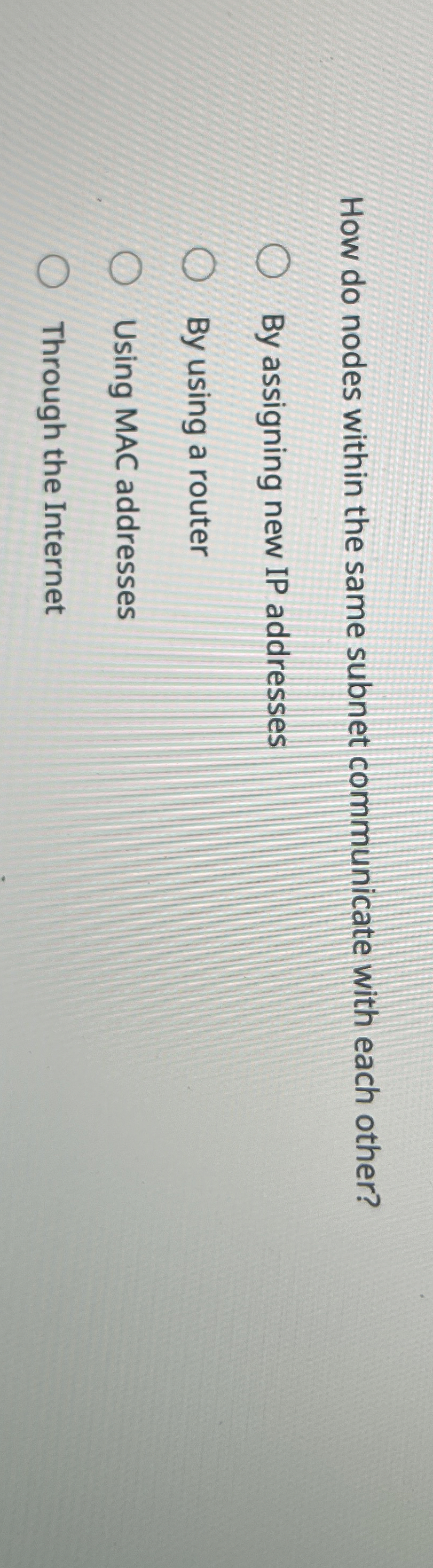 How do nodes within the same subnet communicate