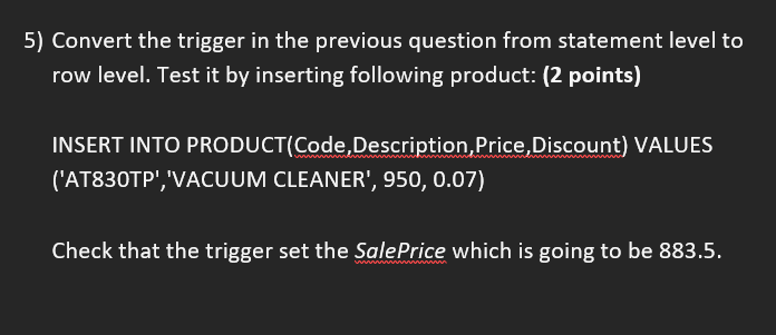 database solve using oracle live sql , also