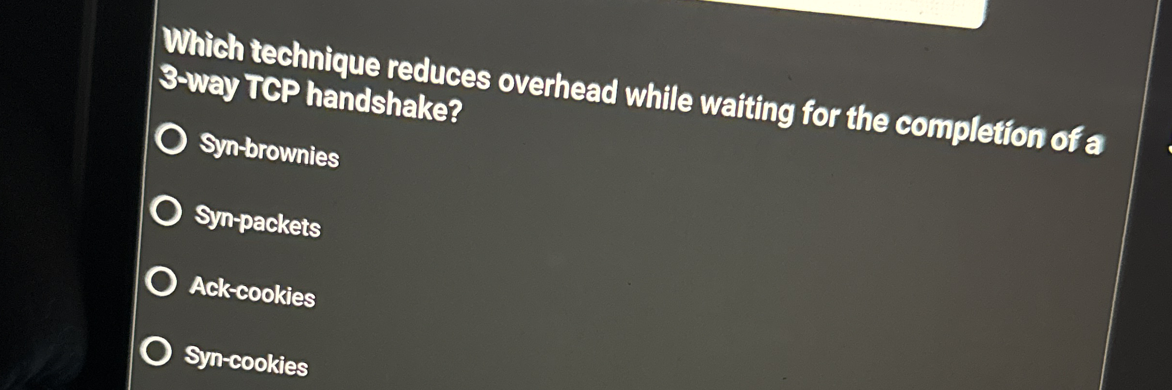 Which technique reduces overhead while waiting