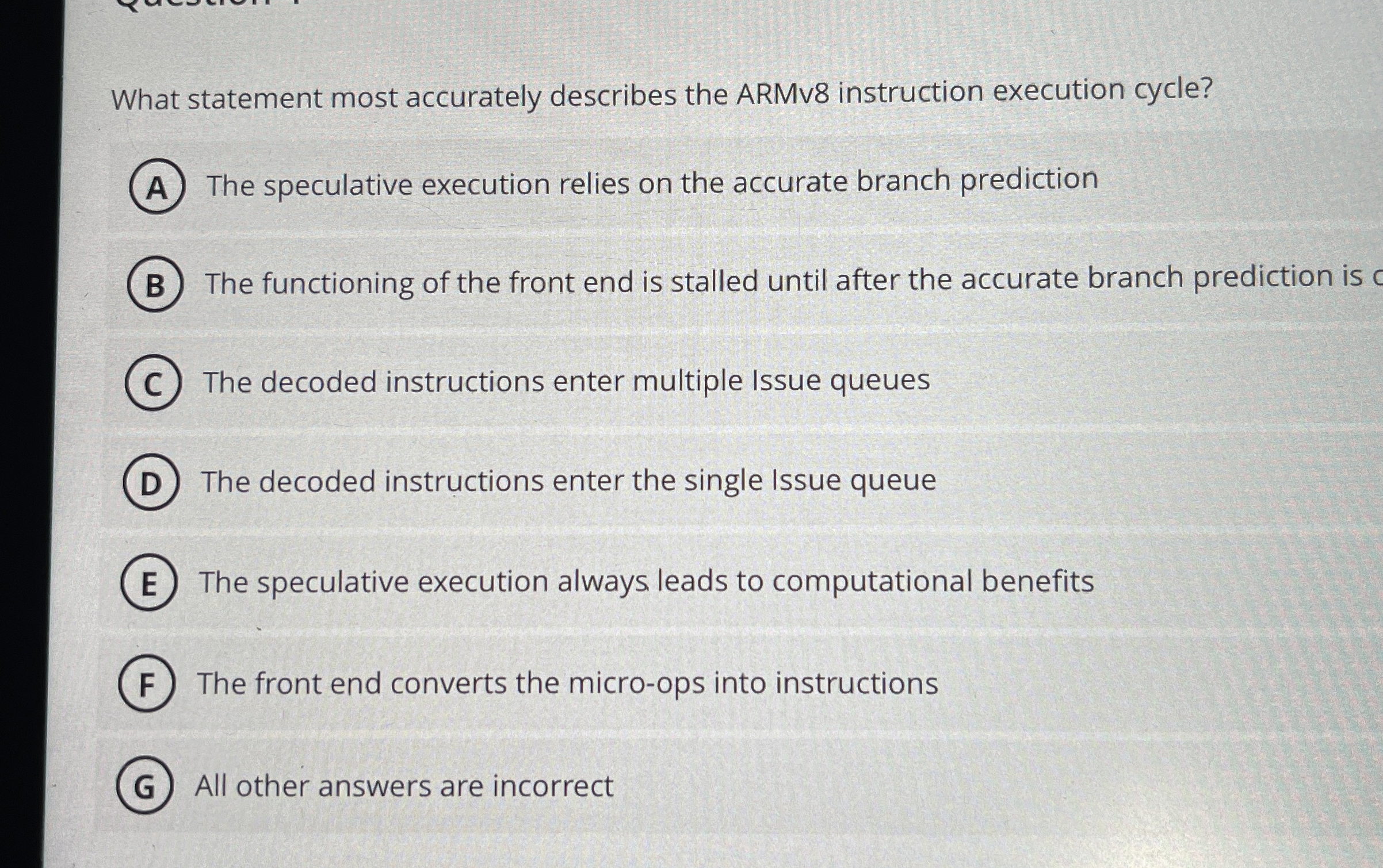 ARMv 8 only includes a single 3 2 - bit