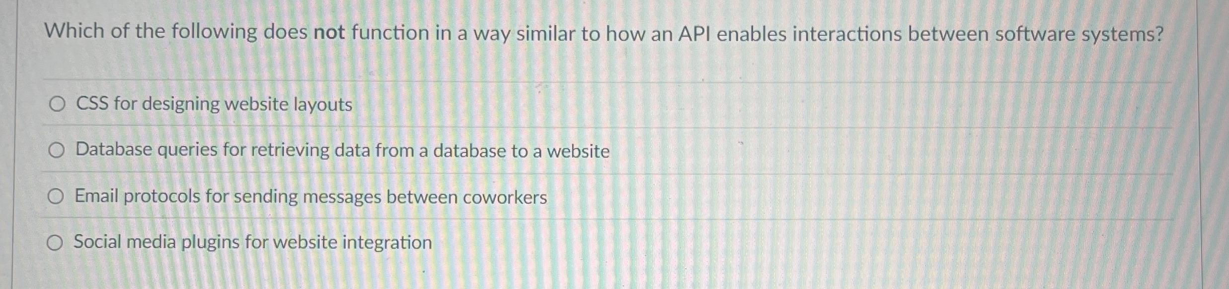 Which of the following does not function in a way