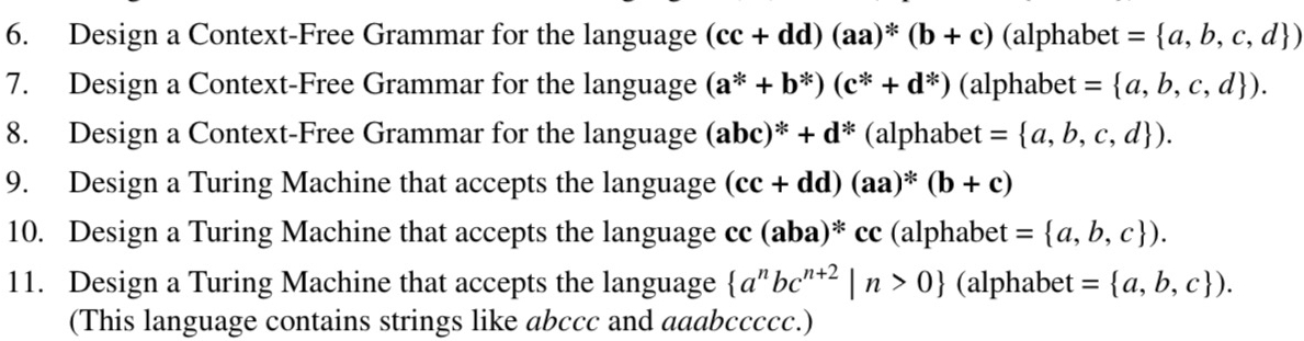 Design a Context - Free Grammar for the language