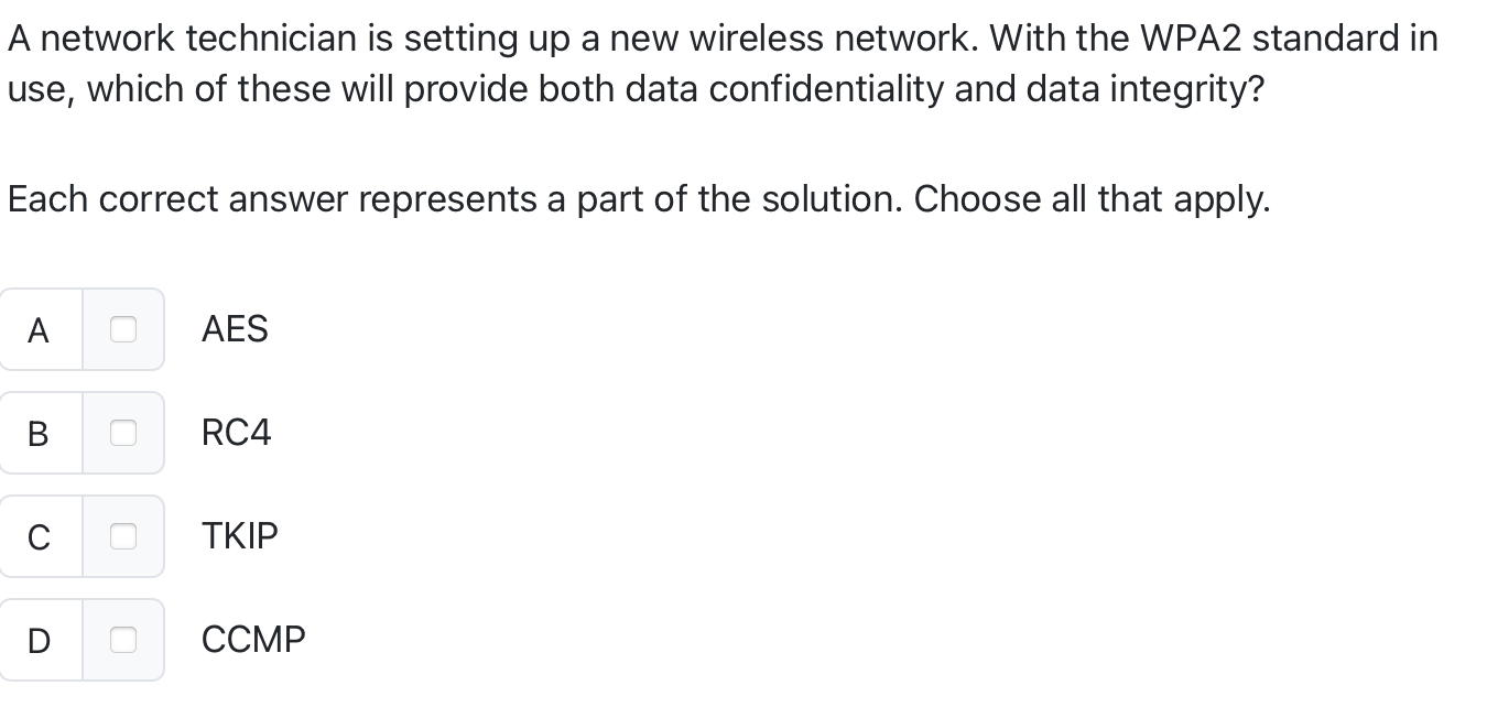 A network technician is setting up a new wireless