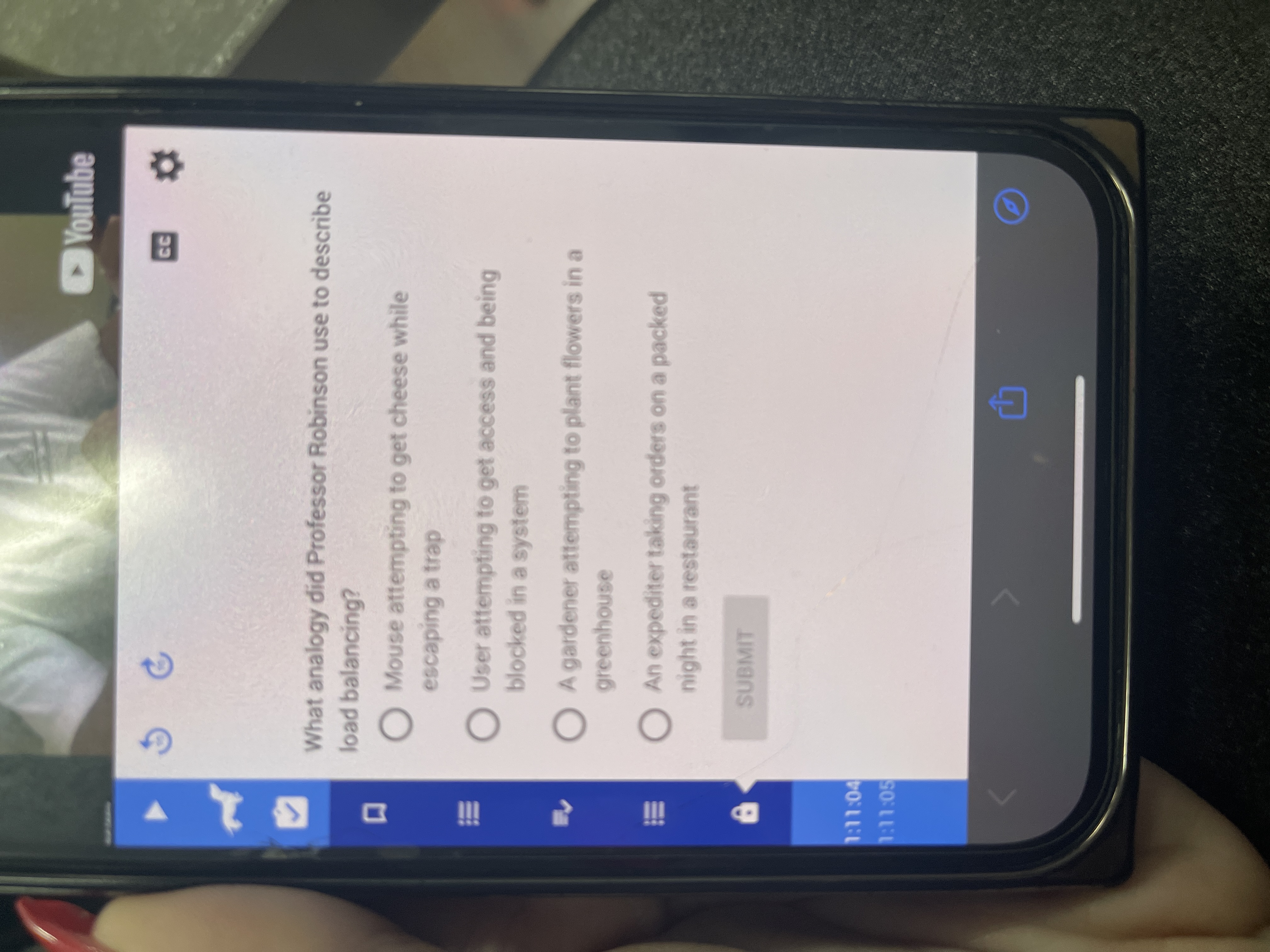 What analogy did Professor Robinson use to