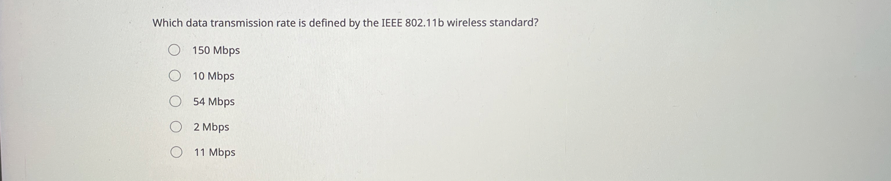 Which data transmission rate is defined by the