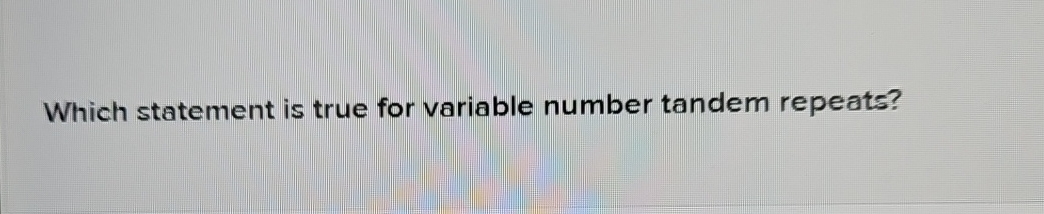 Which statement is true for variable number