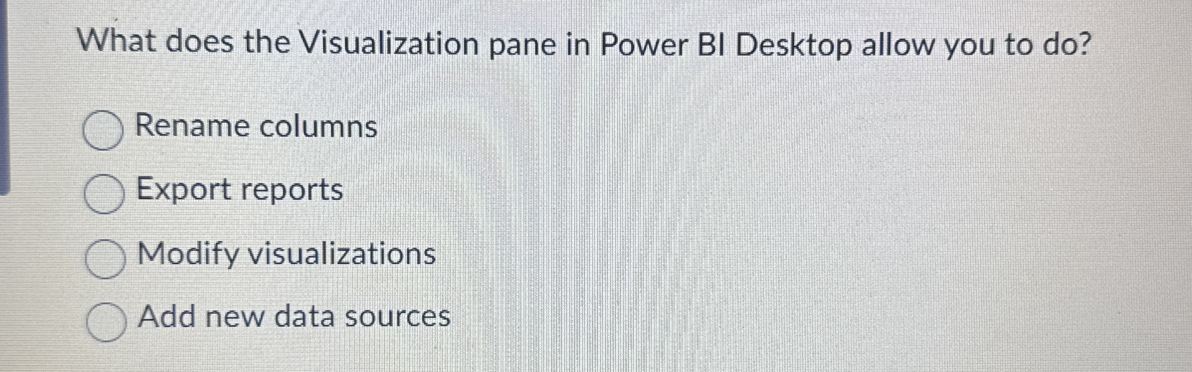What does the Visualization pane in Power BI