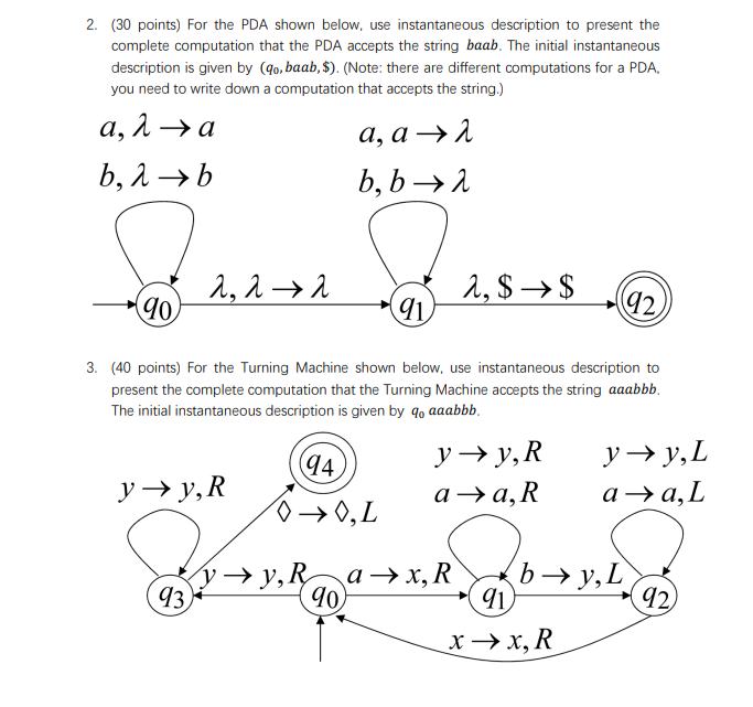 1 . For the grammar shown below, decompose the