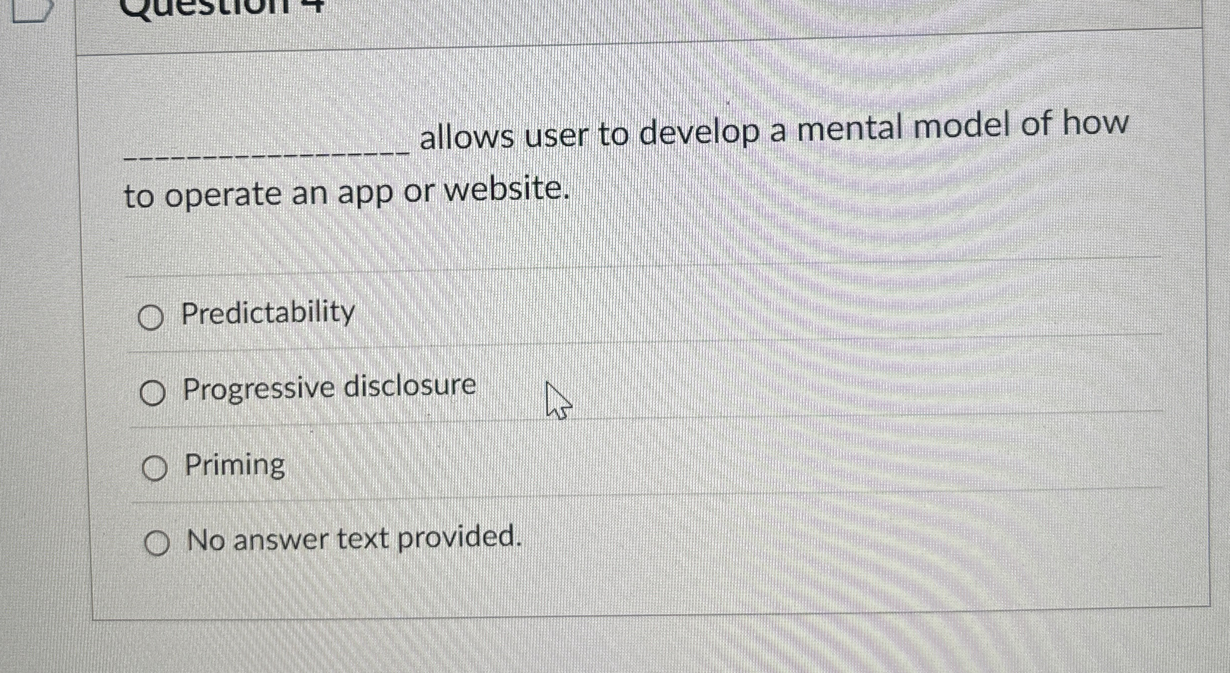 q , allows user to develop a mental model of how