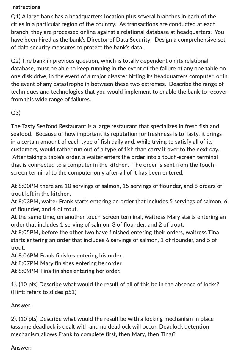 PLEASEEEEE ANSWER PROBLEM AND QUESTIONS FULLY