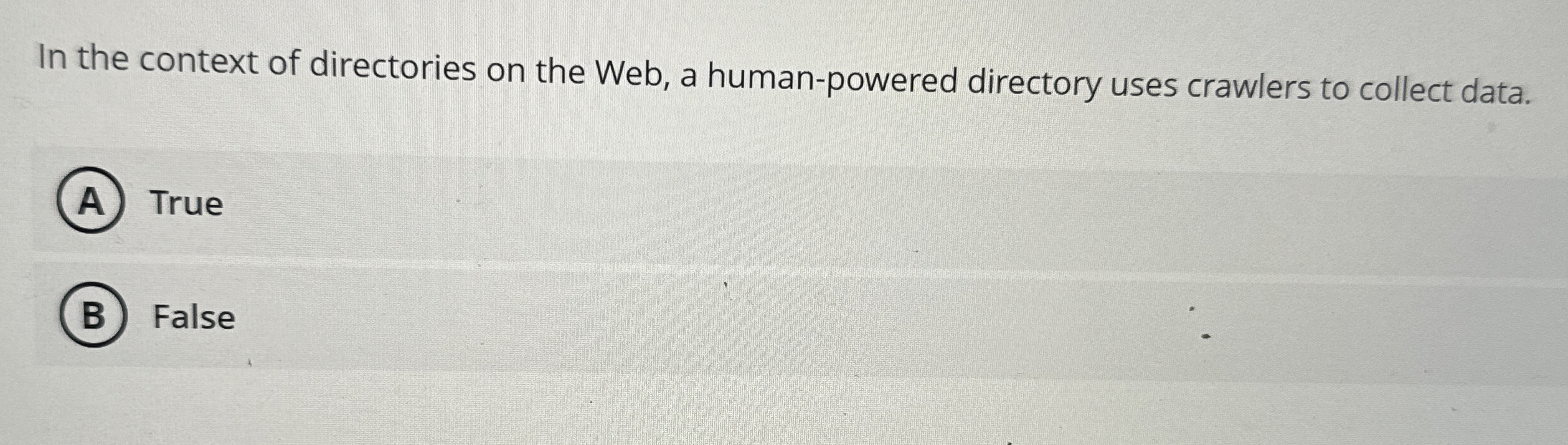 In the context of directories on the Web, a human