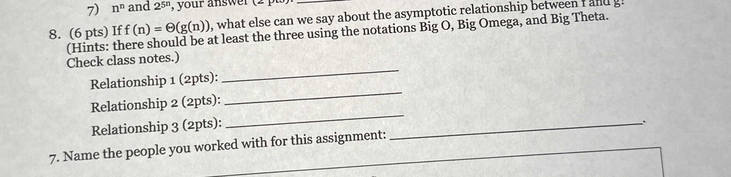 If f ( n ) = ( g ( n ) ) , what else can we say