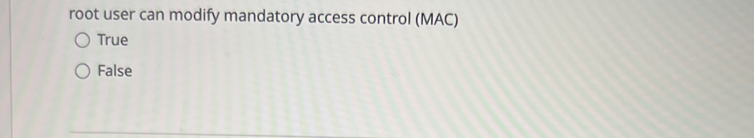 root user can modify mandatory access control (