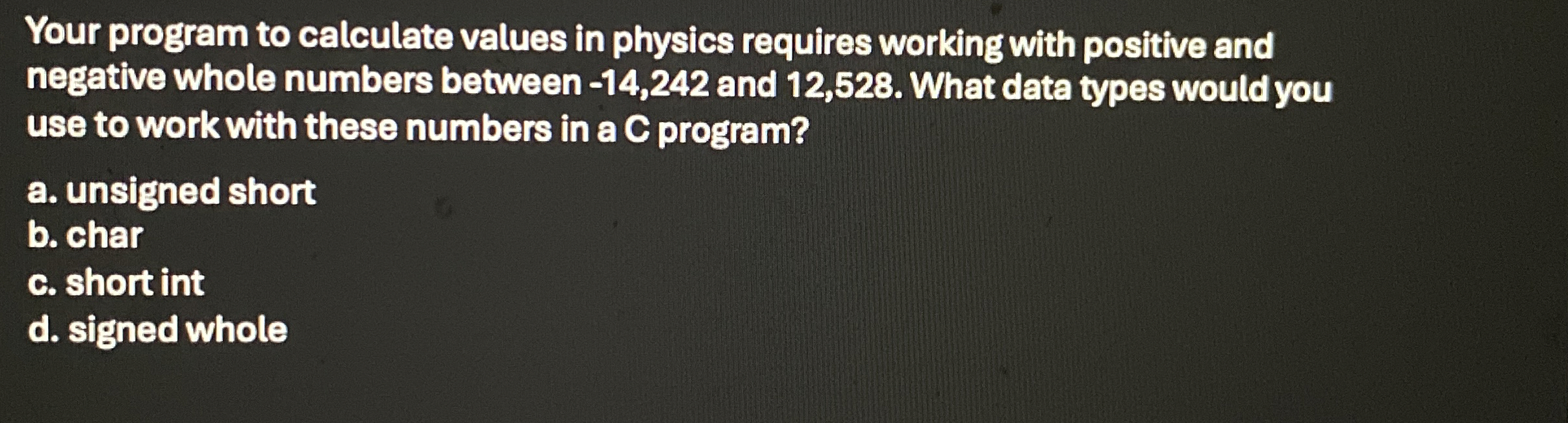 Your program to calculate values in physics