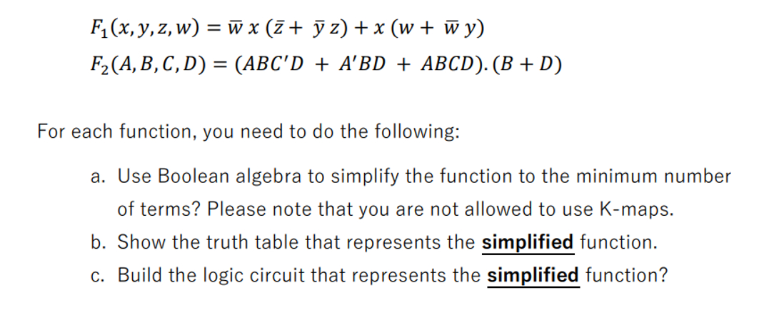 F 1 ( x , y , z , w ) ? b = a r ( w ) x ( ? b a r