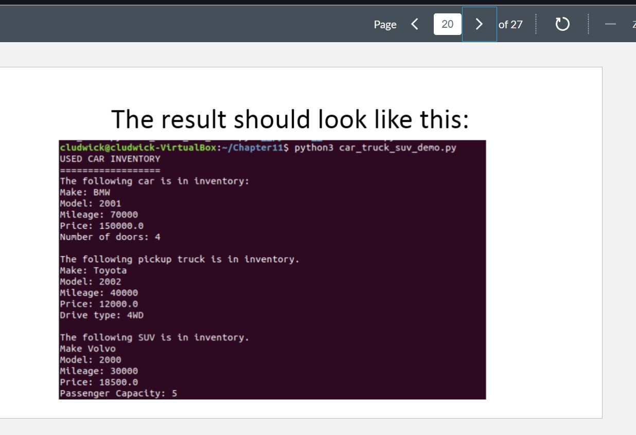 Class, Based on the examples from slides 6 - 2 0