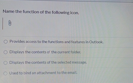 Name the function of the following icon. Provides