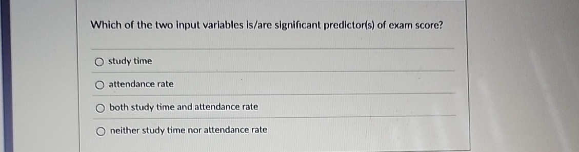 Which of the two input variables is / are