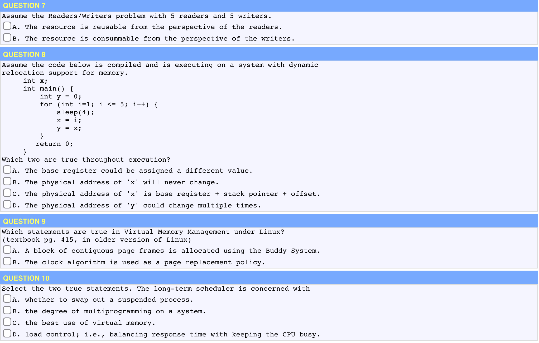 B . The resource is consummable from the