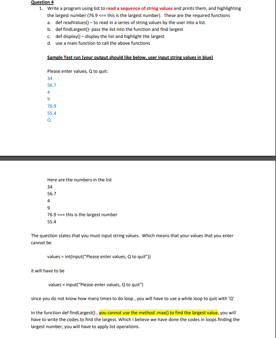 In python also use this template #input #calc