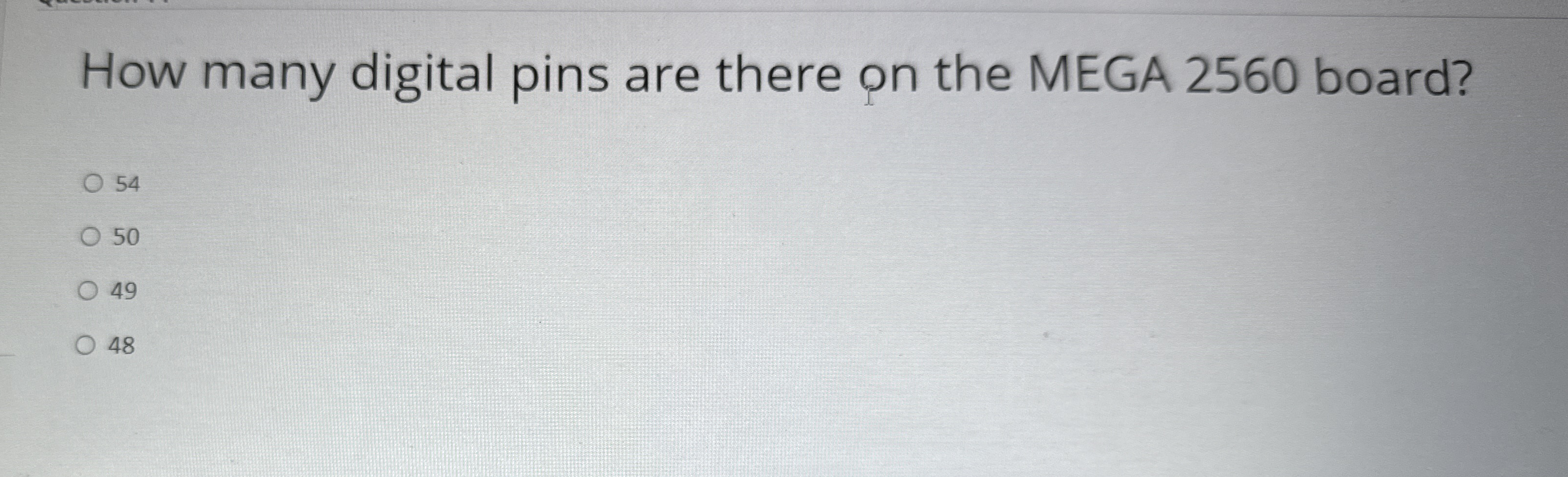 How many digital pins are there on the MEGA 2 5 6