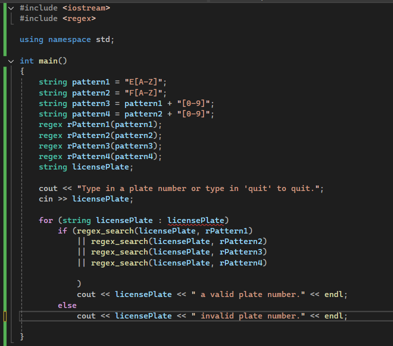 The car license plates fall in the ranges: ERA 1