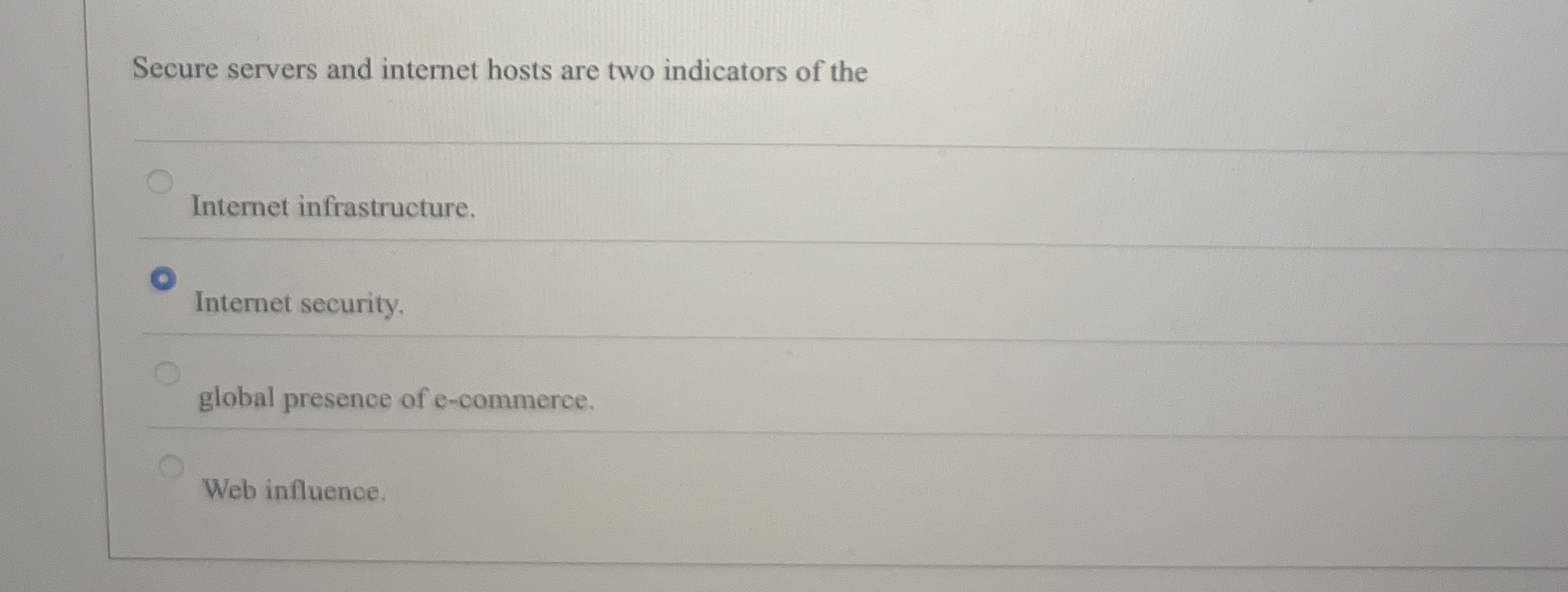 Secure servers and internet hosts are two