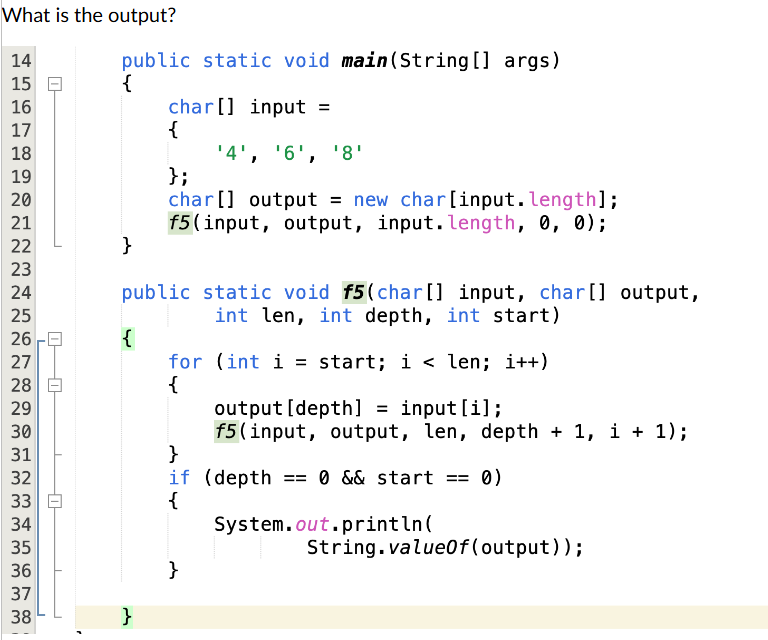 What is the output? Show your work using paper