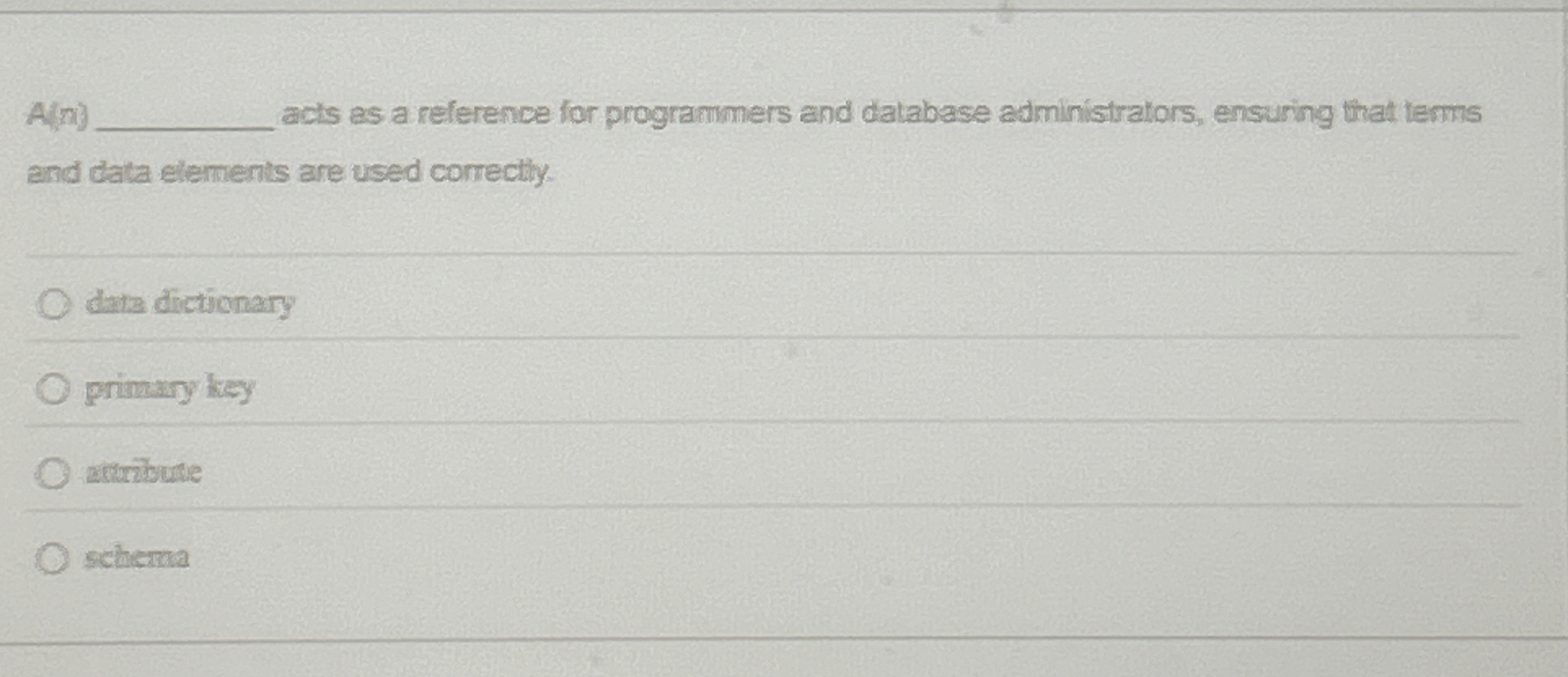 A ( x ) acts as a reference for programmers and