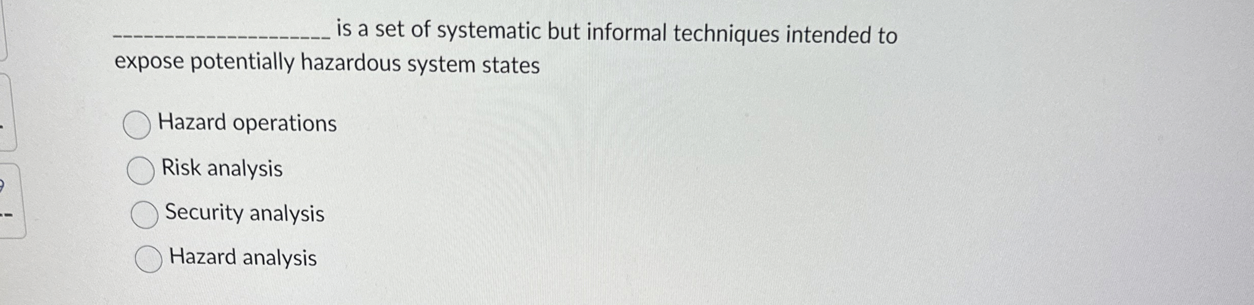 is a set of systematic but informal techniques