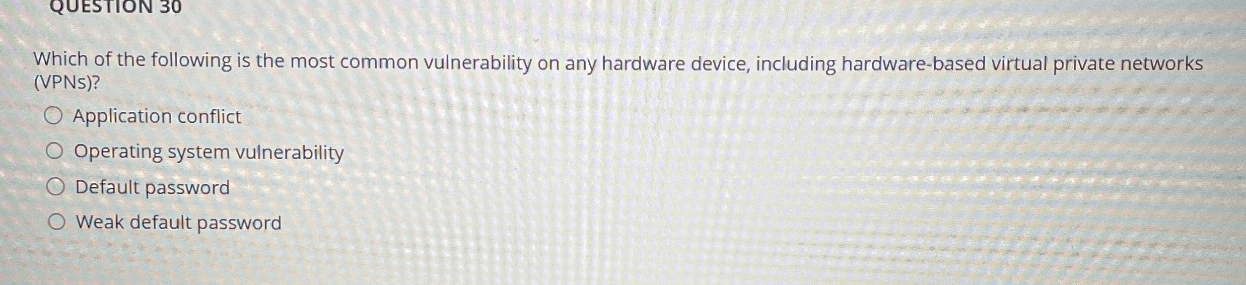 Which of the following is the most common