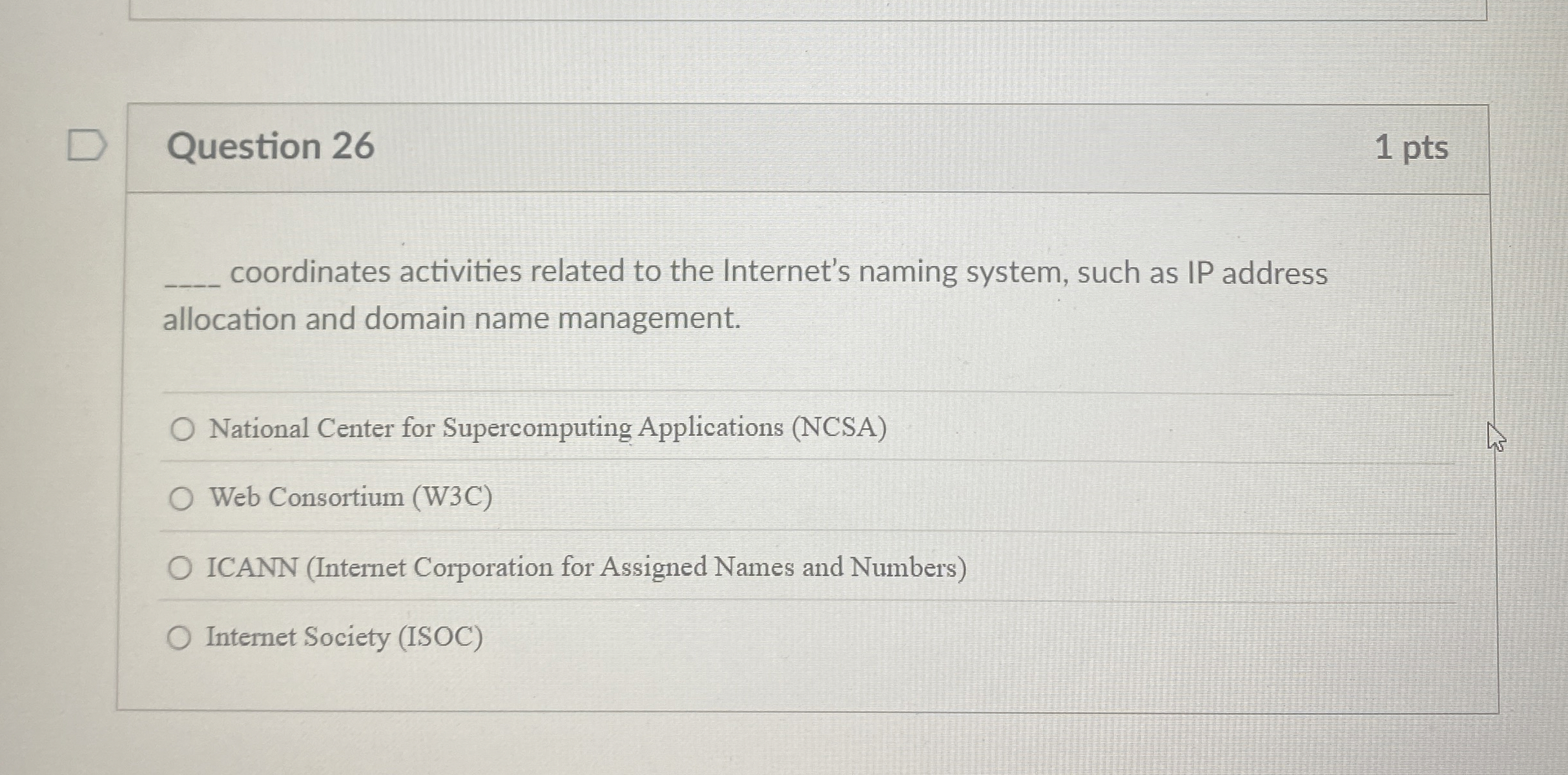 Question 2 6 coordinates activities related to