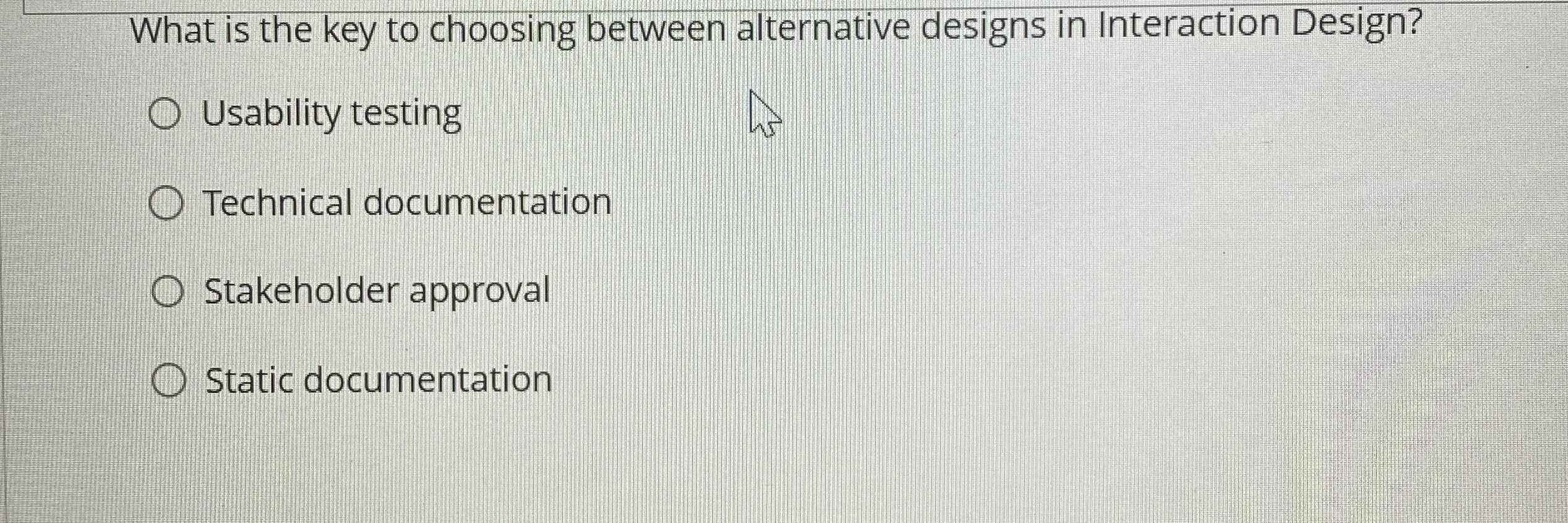 What is the key to choosing between alternative