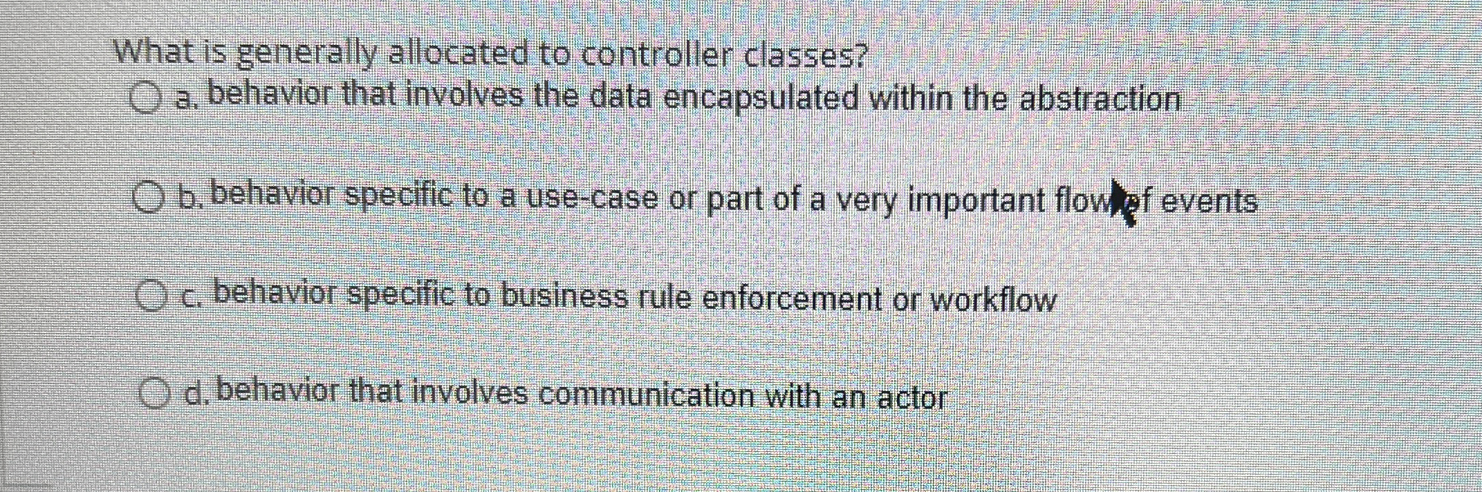 What is generally allocated to controller